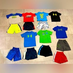 Nike & under armor boys 2T lot shirts and shorts